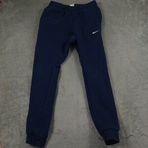 Nike Navy Blue Sweatpants with Swoosh